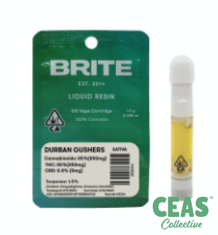 Durban Gushers Liquid Resin 510 Cartridge Brite Labs CEAS