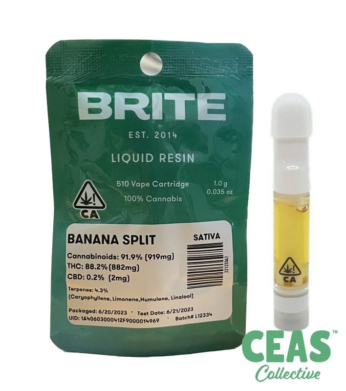 Banana Split - Liquid Resin 510 Cartridge - Brite Labs  CEAS
