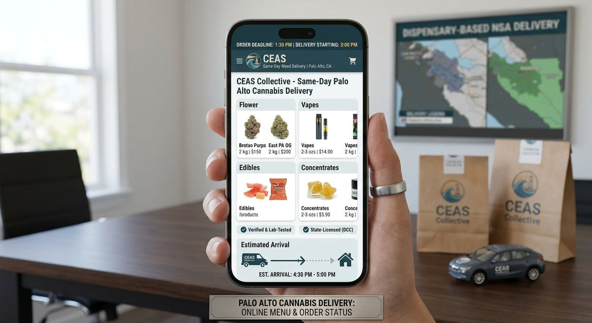 How Does Weed Delivery Work in Palo Alto, CA?