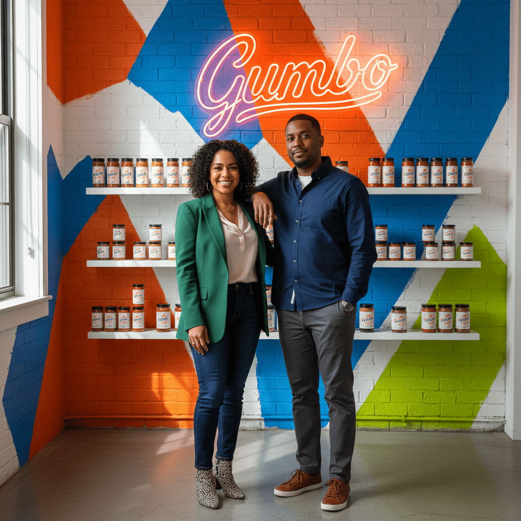 Alexis Major and Luka Brazi, the founders and owners of the Gumbo brand