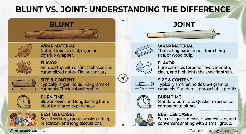Blunt vs Joint: What's the Difference?