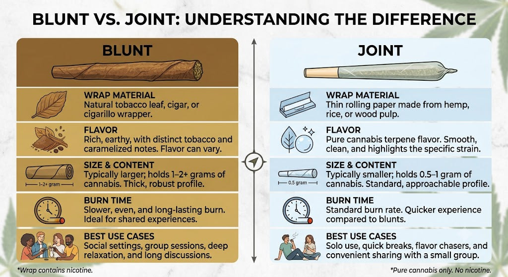 Blunt vs Joint: What's the Difference?