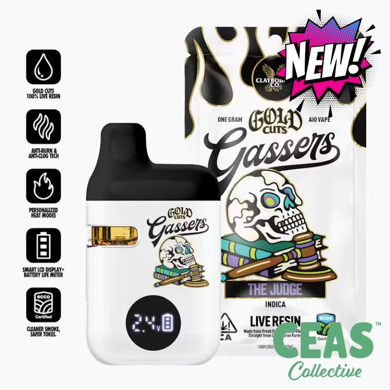 The Judge - AIO Gassers Gold Cuts Vape 1g - Claybourne Co.