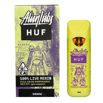 Gemini - 1G Disposable Live Resin Vape Alien Labs X Huf