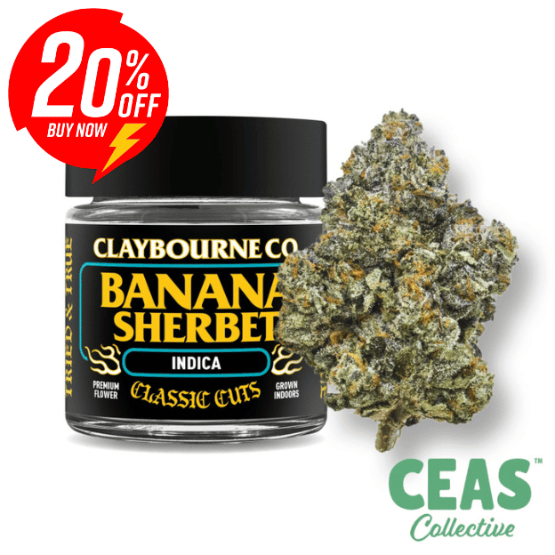Banana Sherbet Classic Cuts 3.5g - Claybourne Co.