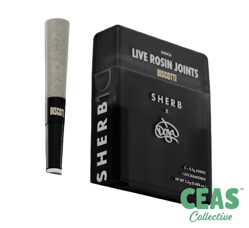Biscotti - Sherb x Doja Live Rosin Joints - SHERBINSKIS