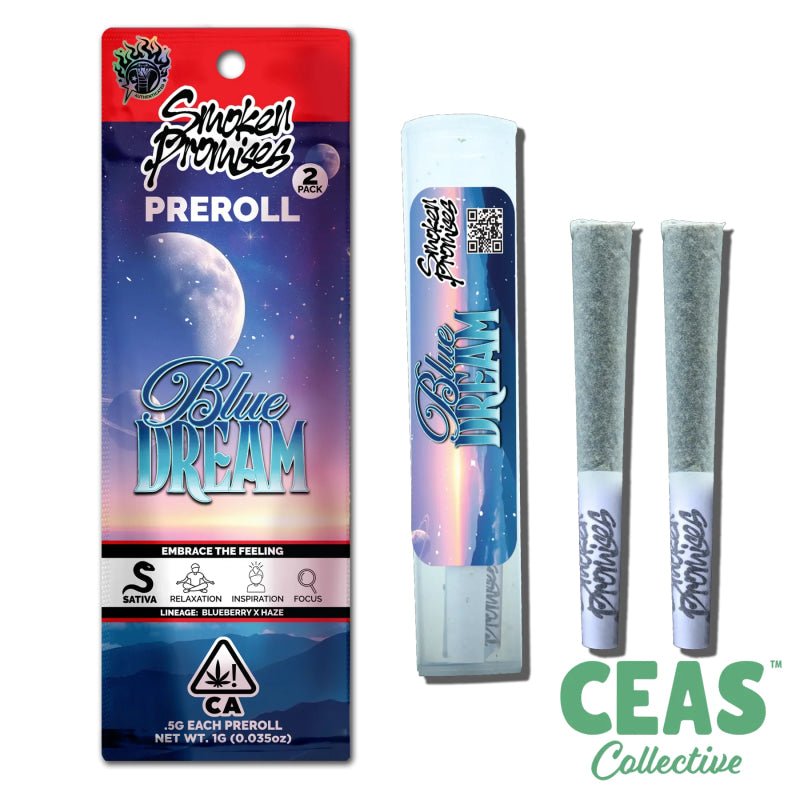 Blue Dream 2x .5g Pre-Rolls - Smoken Promises