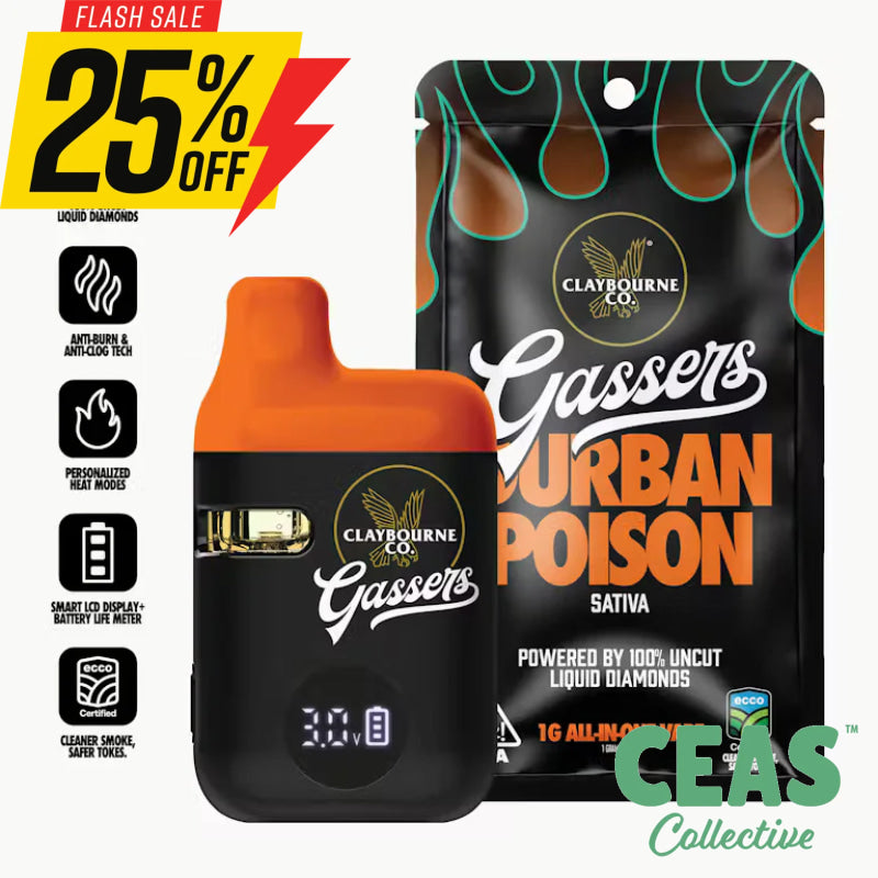 Durban Poison - AIO Gassers Vape 1g - Claybourne & Co.