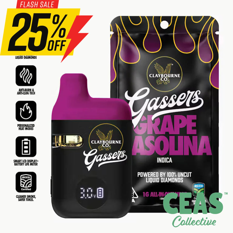 Grape Gasoline - AIO Gassers Vape 1g - Claybourne & Co.
