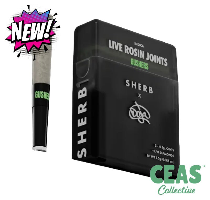 Gushers - Sherb x Doja Live Rosin Joints - SHERBINSKIS