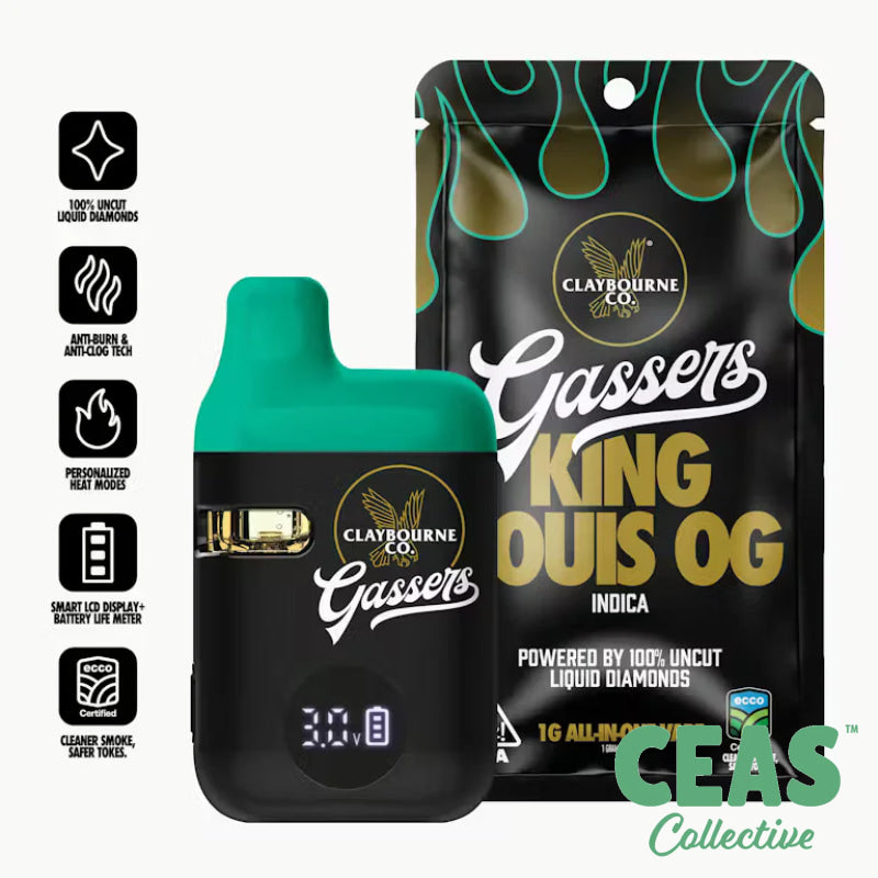 King Louis OG - AIO Gassers Vape 1g - Claybourne & Co.