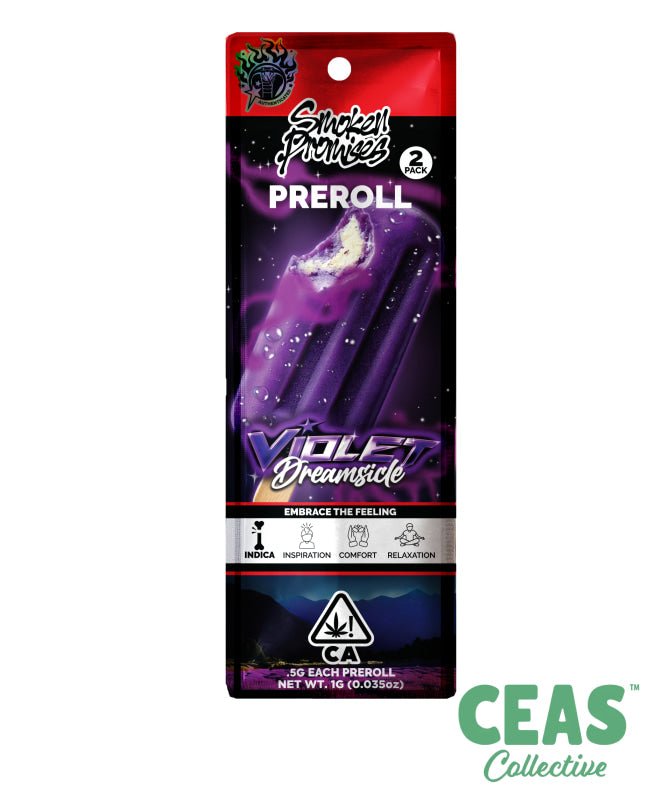 Violet Dreamsicle 2x .5g Pre-Rolls - Smoken Promises
