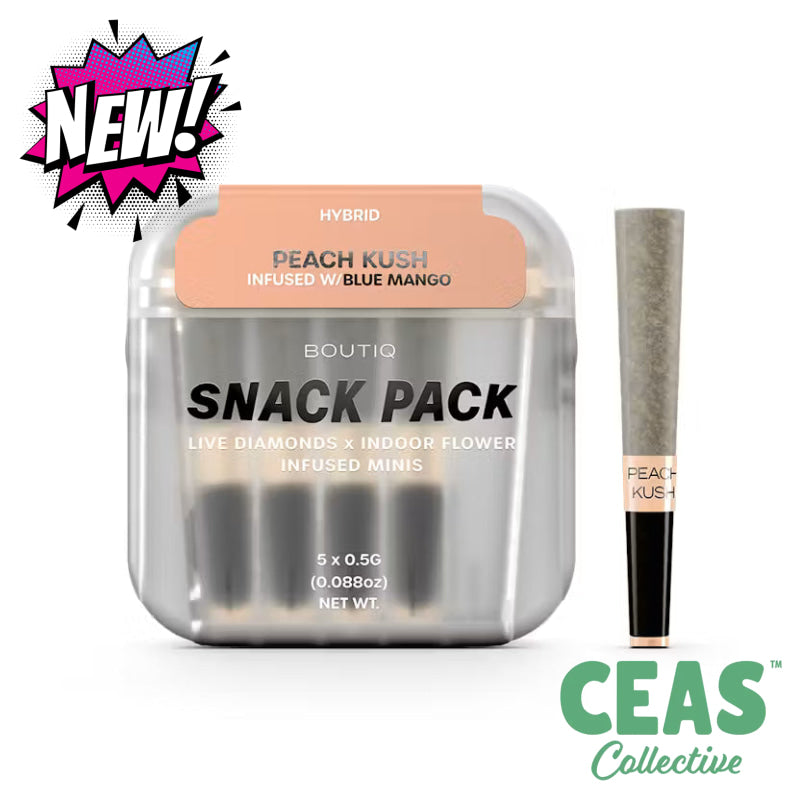 Peach Kush x Blue Mango - Infused Mini Preroll (5pk) 2.5g  - BOUTIQ