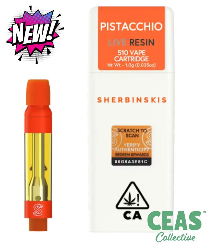 Pistacchio - 510 Live Resin Cart 1g - Sherbinskis