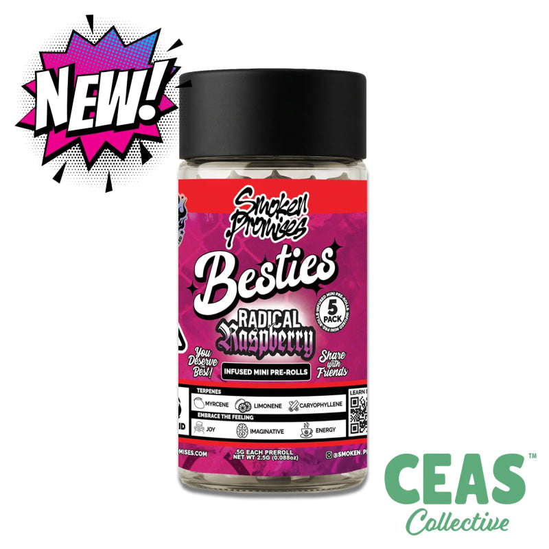 Radical Raspberry 2.5g Infused Pre-Rolls - Smoken Promises