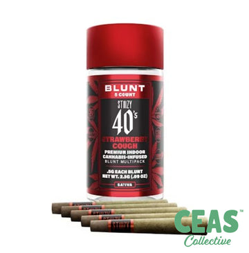 Strawberry Cough (5pk) Infused Multipack Blunts - STIIIZY 40's