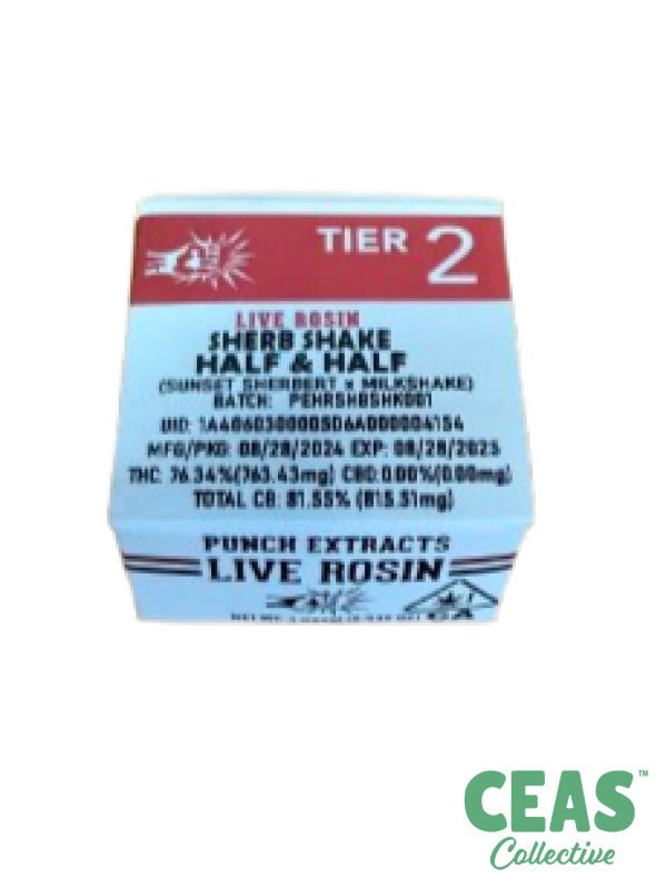 Sherb Shake - Half &amp; Tier 2 Live Rosin Punch Extracts