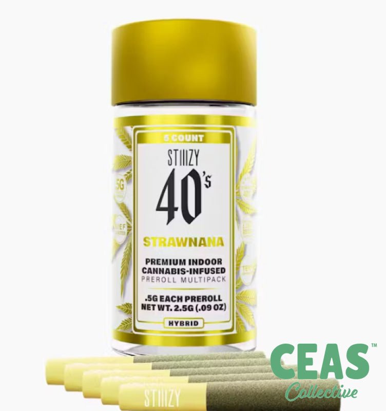 Strawnana (5pk) Joint Multipack – STIIIZY 40’s | Hybrid | CEAS