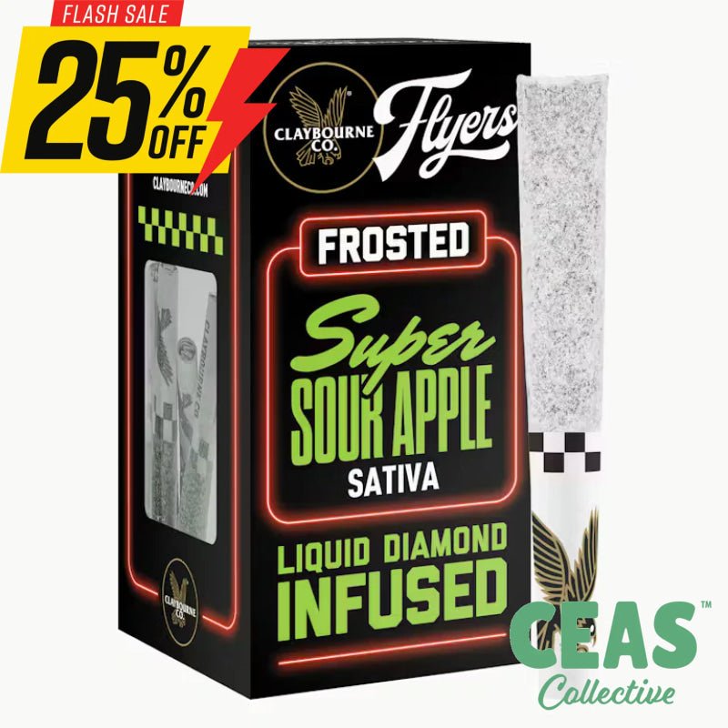 Super Sour Apple - (5pk) Flyers Frosted Infused - Claybourne Co.
