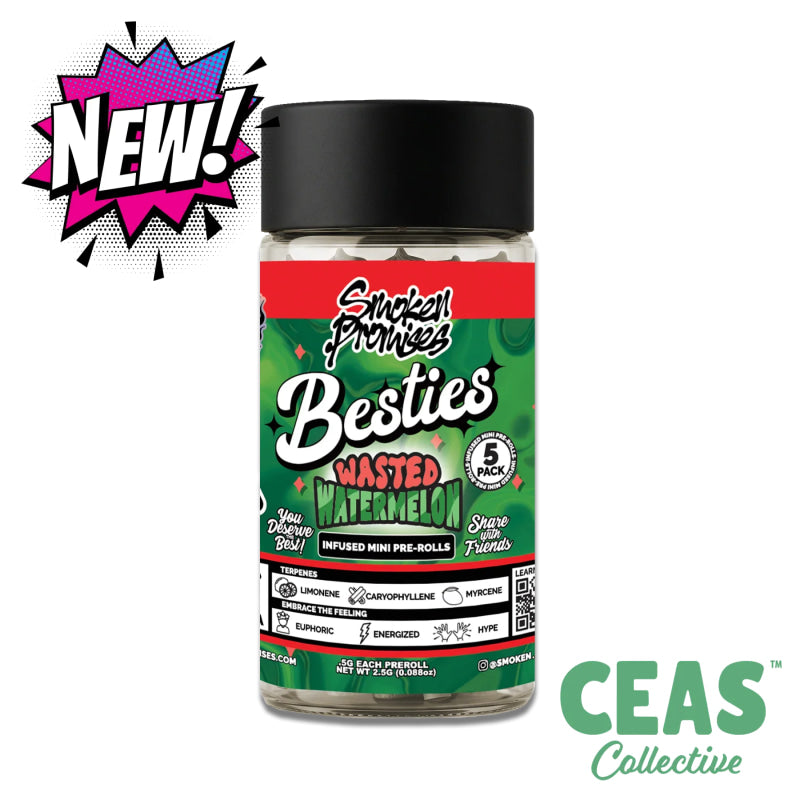 Wasted Watermelon 2.5g Infused Pre-Rolls - Smoken Promises