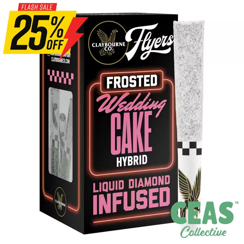 Wedding Cake - (5pk) Flyers Frosted Infused - Claybourne Co.