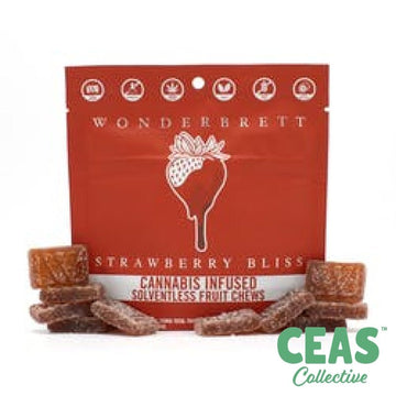 Strawberry Bliss Fruit Chews 100g (Solventless)