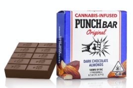 Punch Bar Original - Dark Chocolate Almonds 100mg