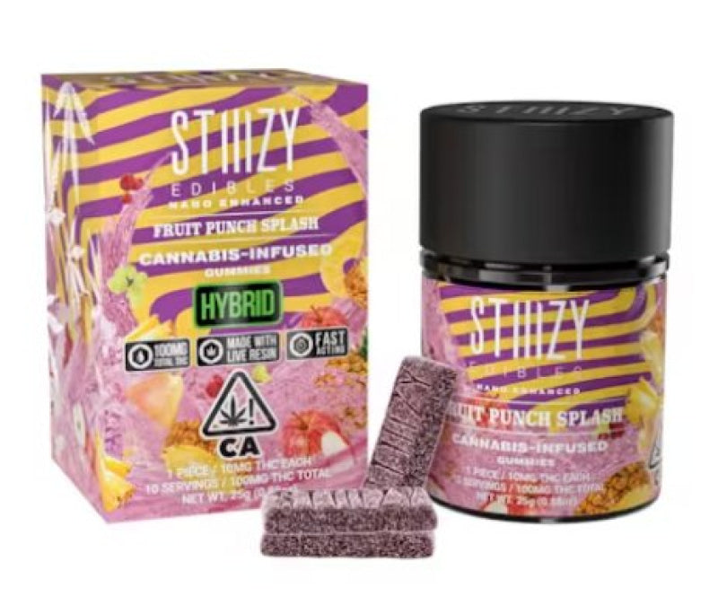 Stiiizy Fruit Punch Splash - Gummies 100Mg