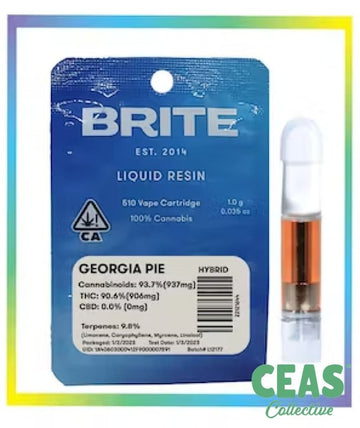 Georgia Pie - Liquid Resin 510 Cartridge 1g - Brite Labs