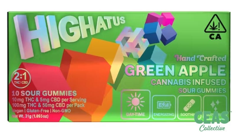 Sour Gummies 10PK - GREEN APPLE - Highatus