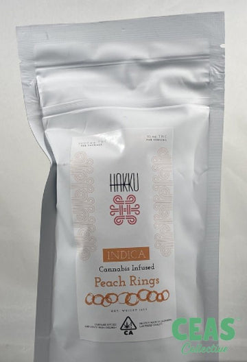 Hakku 1000mg (Indica) - Peach Rings