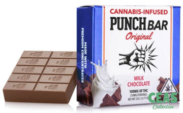 SF Milk Chocolate - Solventless 100mg Punch Bar - Punch