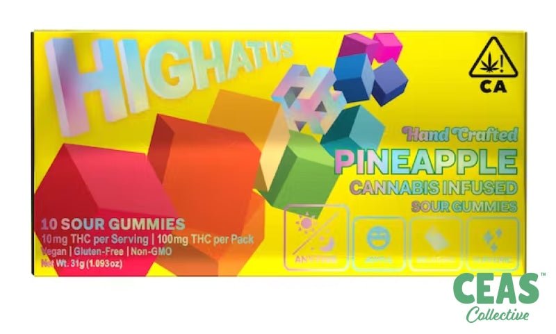 Sour Gummies 10PK - PINEAPPLE - Highatus | CEAS
