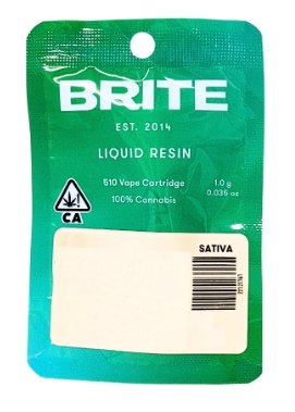 Peach Bomb - Liquid Resin 510 Cartridge - Brite Labs