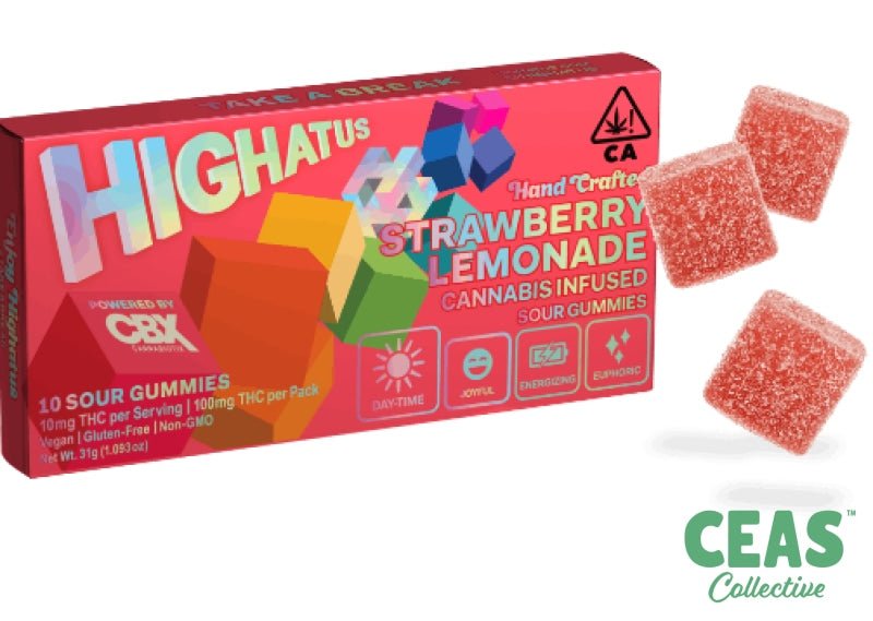 Sour Gummies 10PK - STRAWBERRY LEMONADE - Highatus | CEAS