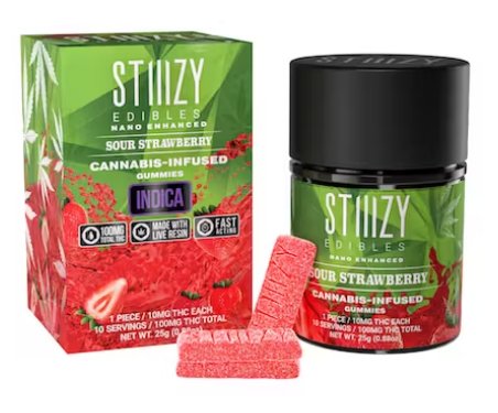 STIIIZY Sour Strawberry - Gummies 100mg