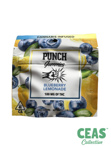 Punch Gummies - Blueberry Lemonade 100Mg