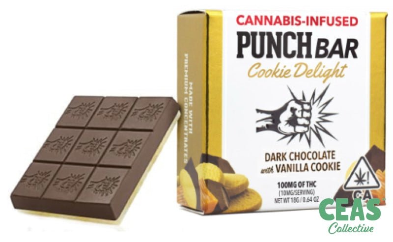 Dark Chocolate w/ Vanilla Cookie - Cookie Delight 100mg- Punch