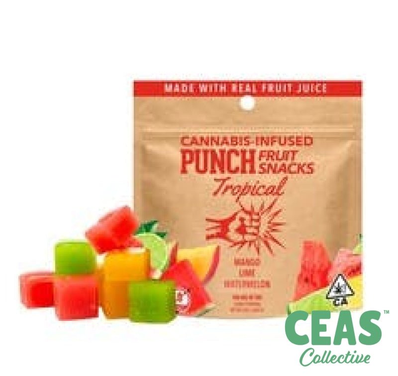 Punch Fruit Snacks - Mango Lime Watermelon (Tropical) - 100mg